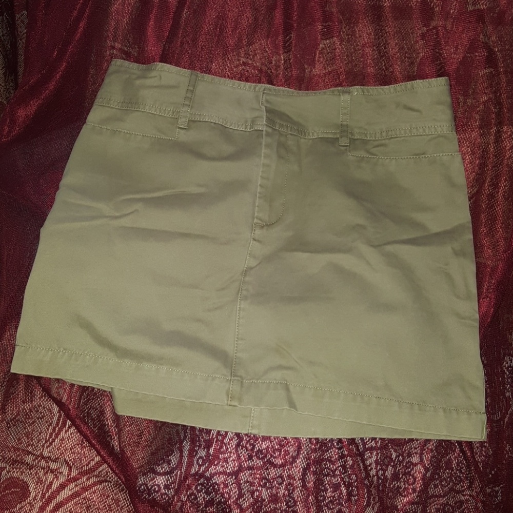 Mini Olive Green Skirt